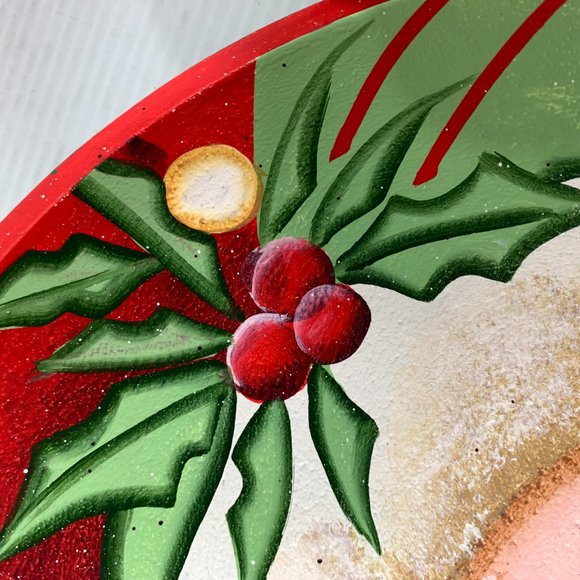 Beth Yarbrough Folk Art Wood Hand Painted Santa Claus Nesting Bowls Christmas - Picture 8 of 8